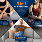 Katalyst 3-in-1 Cordless Red Light Brace — Knee · Elbow · Shoulder, Heat + Vibration