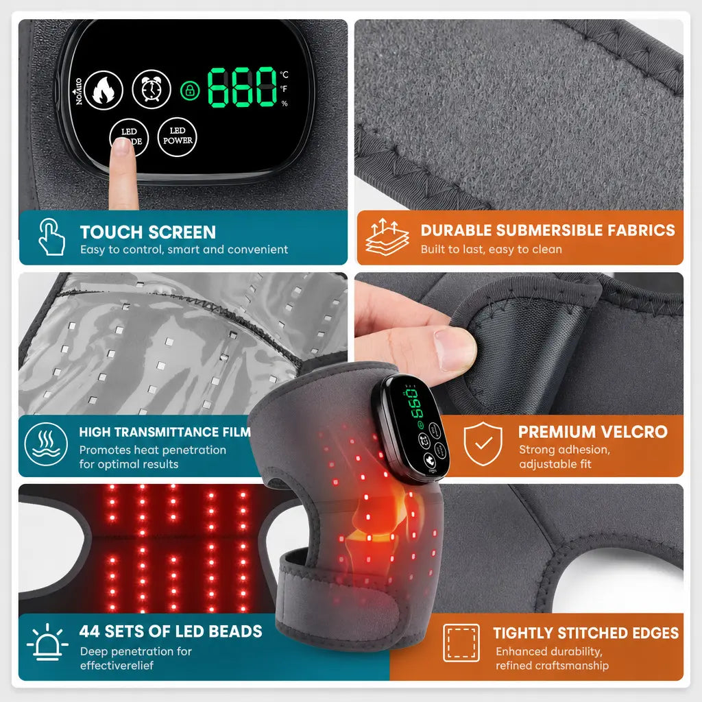 Katalyst 3-in-1 Cordless Red Light Brace — Knee · Elbow · Shoulder, Heat + Vibration