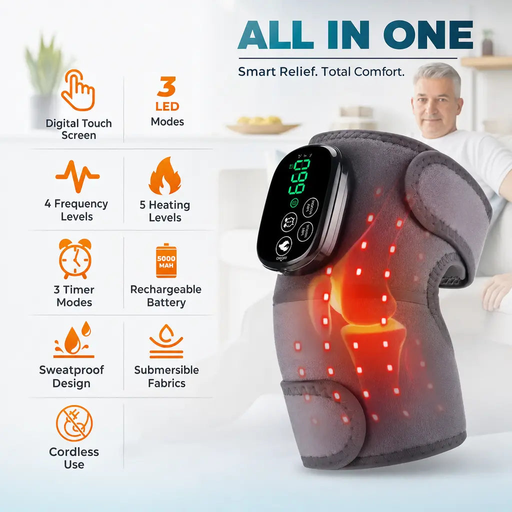 Katalyst 3-in-1 Cordless Red Light Brace — Knee · Elbow · Shoulder, Heat + Vibration
