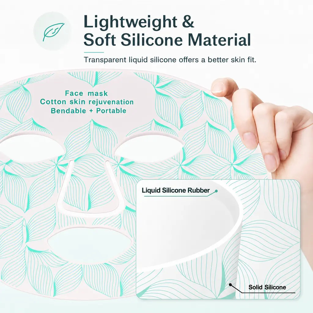 Katalyst 7-Color LED Face & Neck Mask — 8 Wavelengths, Soft Silicone