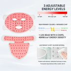 Katalyst 7-Color LED Face & Neck Mask — 8 Wavelengths, Soft Silicone