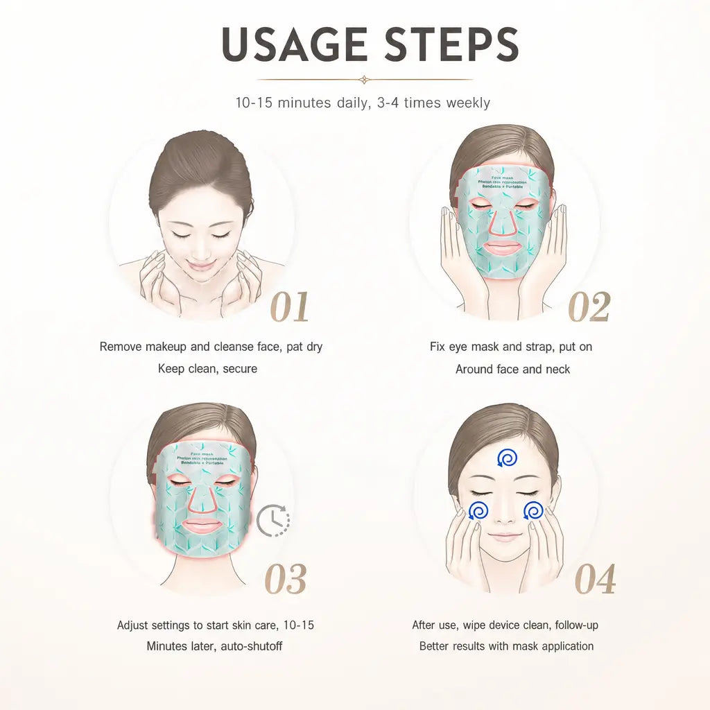Katalyst 7-Color LED Face & Neck Mask — 8 Wavelengths, Soft Silicone