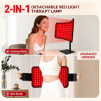 Katalyst 2-in-1 Red Light Therapy Lamp — Desktop + Wearable Belt, 3 Modes