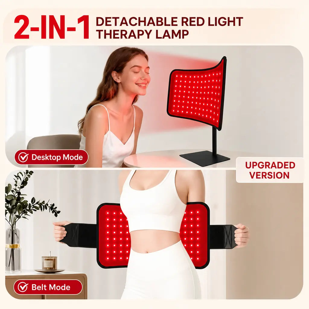 Katalyst 2-in-1 Red Light Therapy Lamp — Desktop + Wearable Belt, 3 Modes