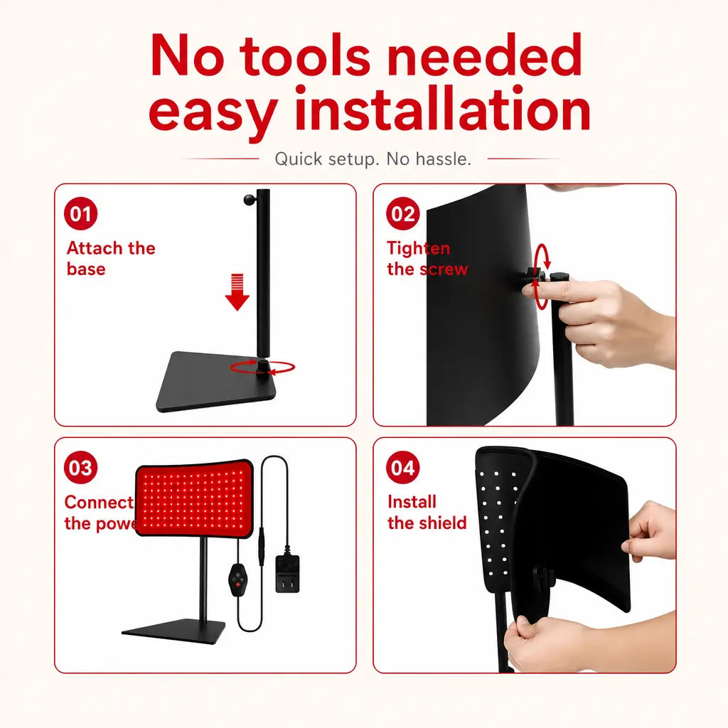 Katalyst 2-in-1 Red Light Therapy Lamp — Desktop + Wearable Belt, 3 Modes