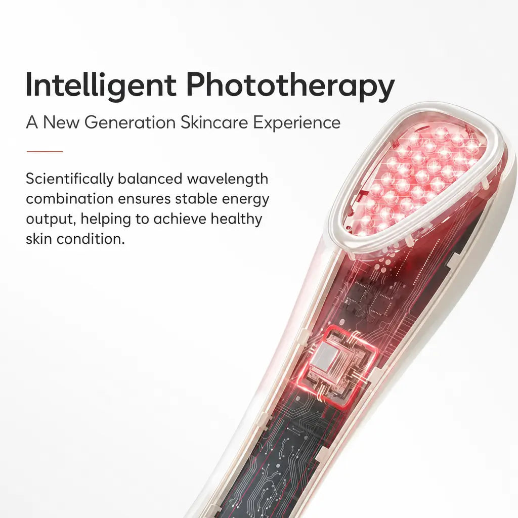 Katalyst F3 Photon LED Beauty Wand — Red + Blue Light, Ultrasonic