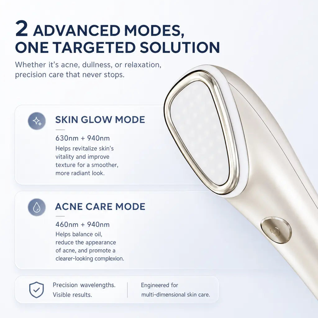 Katalyst F3 Photon LED Beauty Wand — Red + Blue Light, Ultrasonic