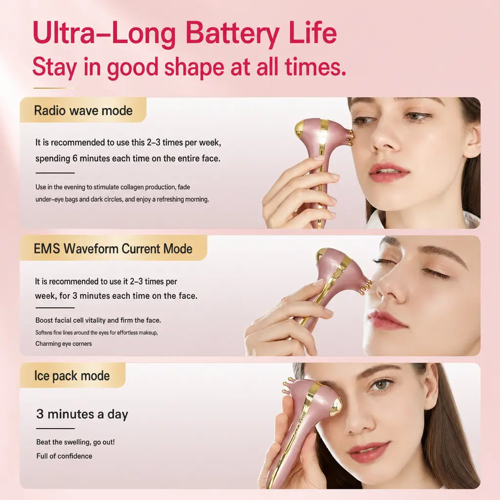 Katalyst 3-in-1 RF Beauty Device — RF + EMS + Cooling, 24K Gold Tip