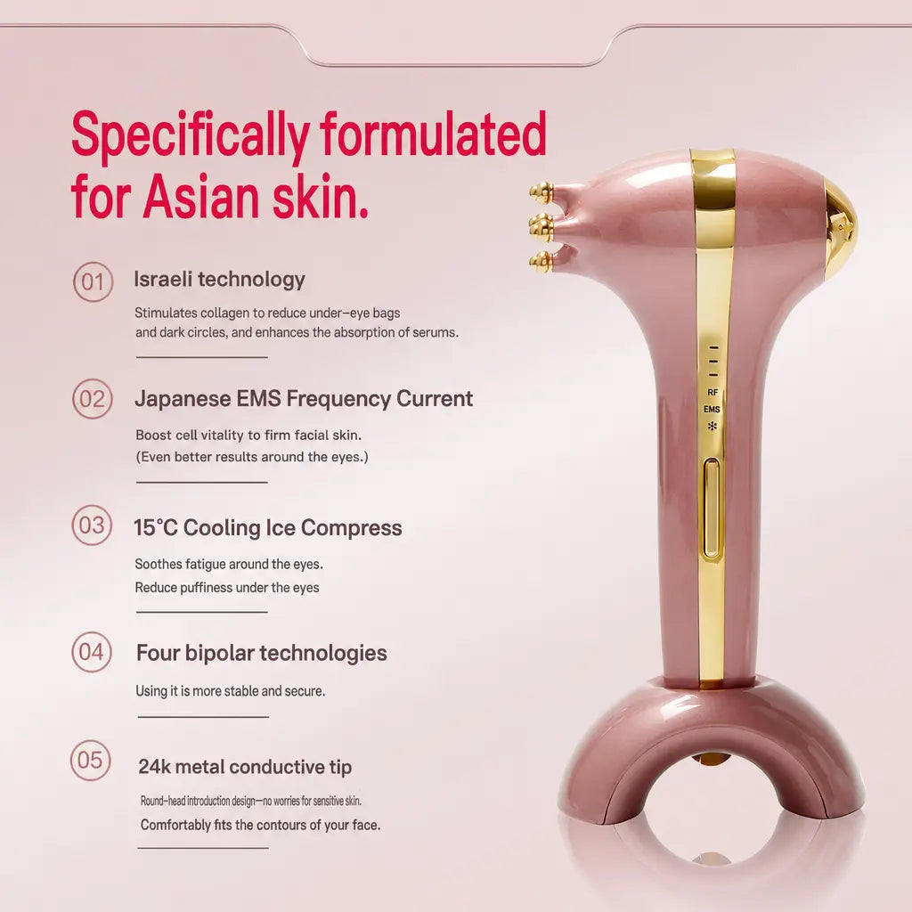 Katalyst 3-in-1 RF Beauty Device — RF + EMS + Cooling, 24K Gold Tip