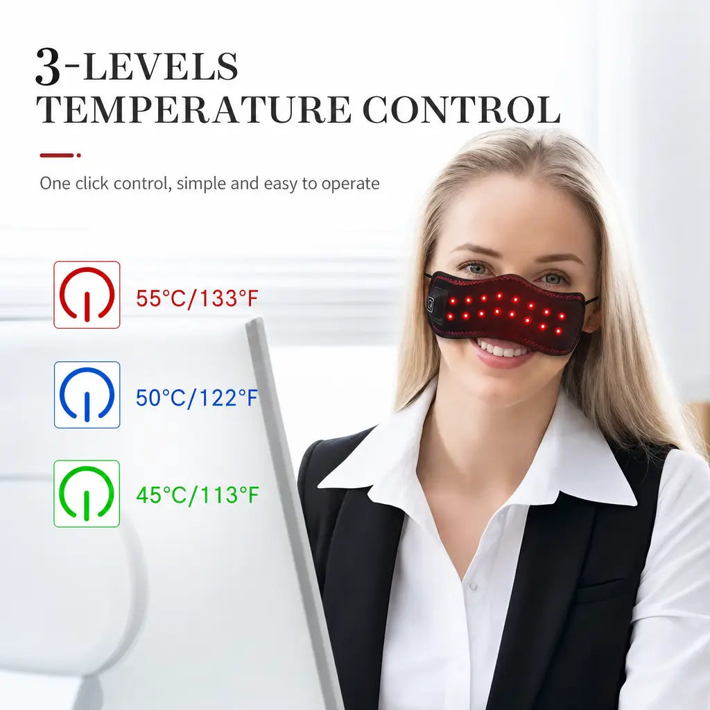 Katalyst Cordless Red Light Nasal Mask — 16 LEDs, 5s Rapid Heat, USB-C