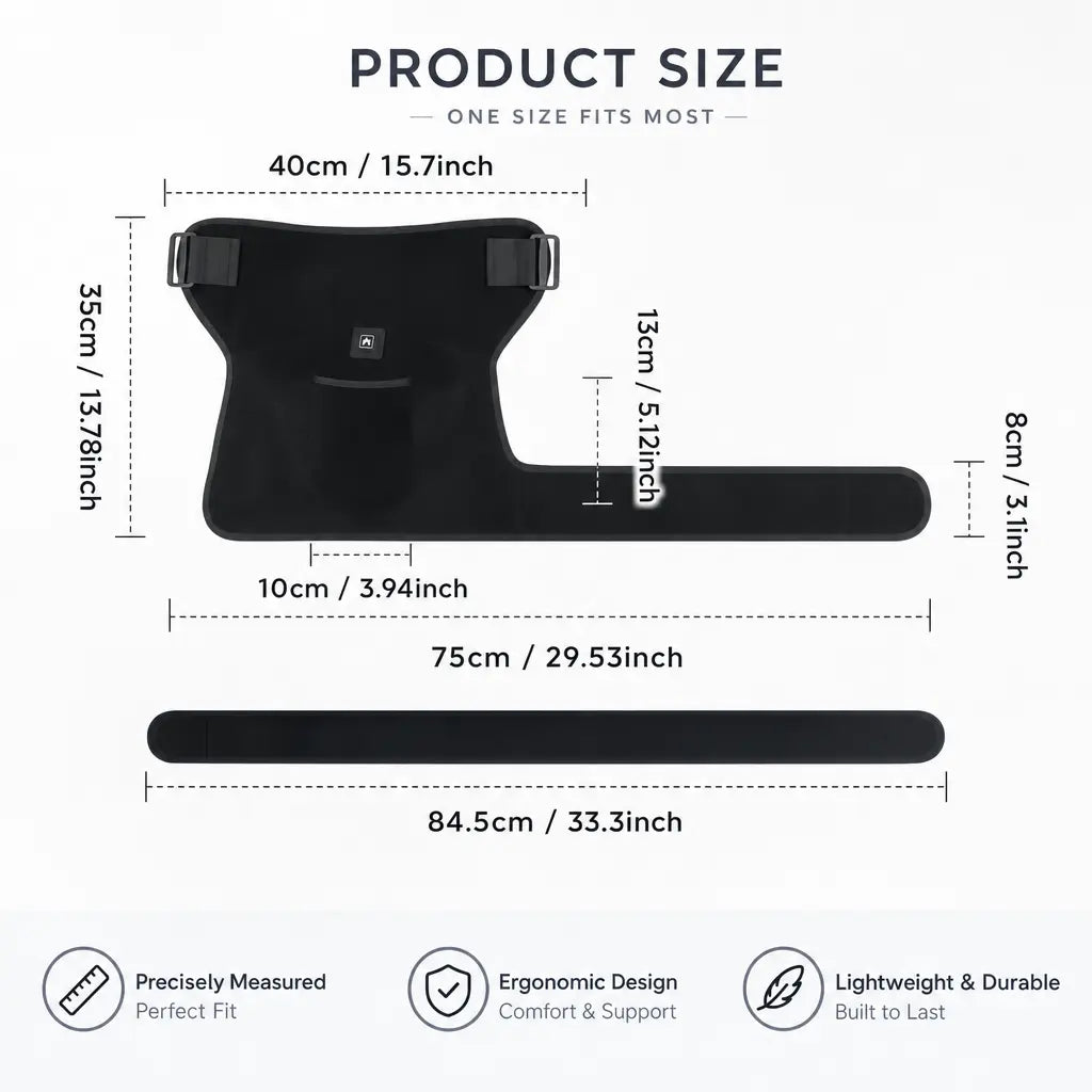 Katalyst Cordless Hip & Thigh Therapy Wrap — Red Light + Heat + Vibration