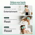 KATALYST M6 Silicone Eye Massager infographic, highlighting 80 premium LEDs and red light therapy wavelengths.