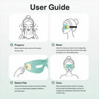 KATALYST M6 Silicone Eye Massager close-up, highlighting its waterproof, easy-to-clean design for daily hygiene.