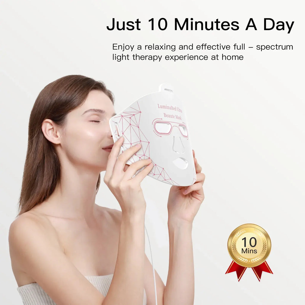 Katalyst LuminaRed Ultra LED Mask - 4-Wavelength Light Therapy Device with 288 Beams for Anti-Aging, Wrinkle Reduction & Skin Rejuvenation