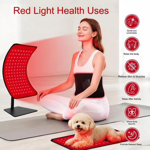 2-in-1 Red Light Therapy Device with Belt & Stand