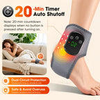 KATALYST Cordless Red Light Ankle Brace lifestyle view, showing a person using the portable wrap while relaxing.