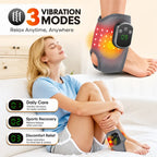 KATALYST Cordless Red Light Ankle Brace lifestyle view, showing a person wearing the support wrap on their foot.