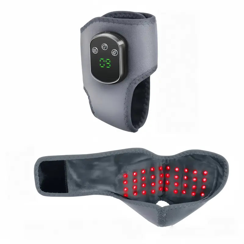 KATALYST Cordless Red Light Ankle Brace, main product view on white background, showcasing its sleek wearable design.