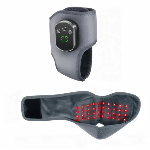 KATALYST Cordless Red Light Ankle Brace, main product view on white background, showcasing its sleek wearable design.