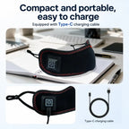 KATALYST Cordless Red Light Nasal Mask benefits infographic showing the 5-second rapid thermal heating feature.